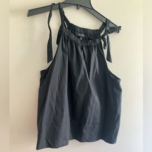 Who What Wear Black Elastic Tank Top